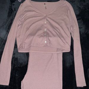 Calvin Klein ribbed lounge set